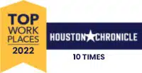 Corpus Christi 18 top Workplaces 2022 badge 10 Times