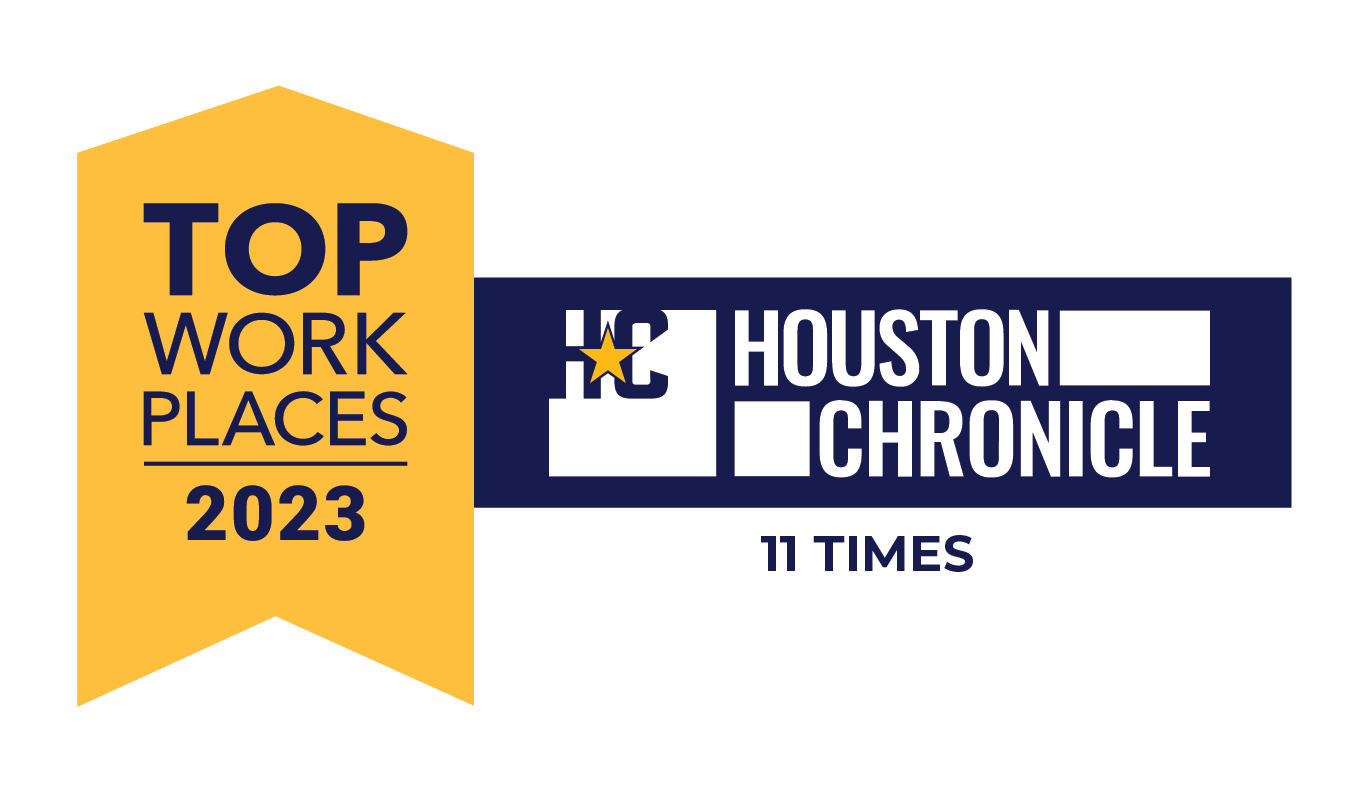 Houston Chronicle 2023 Top work Places badge